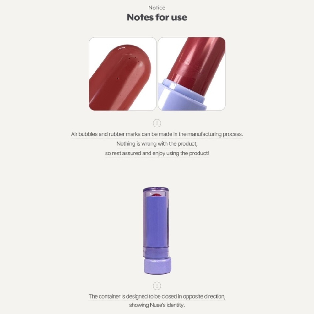 nuse CALMIMG CORAL Color Care Lip Balm 04 | NEW | K-Beauty | Nooz #4 Lipbalm - Picture 10 of 16
